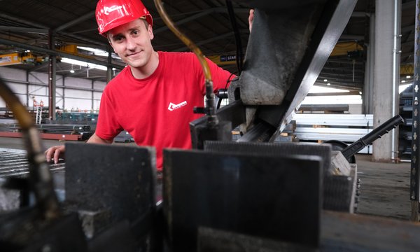 Stahlanarbeitung